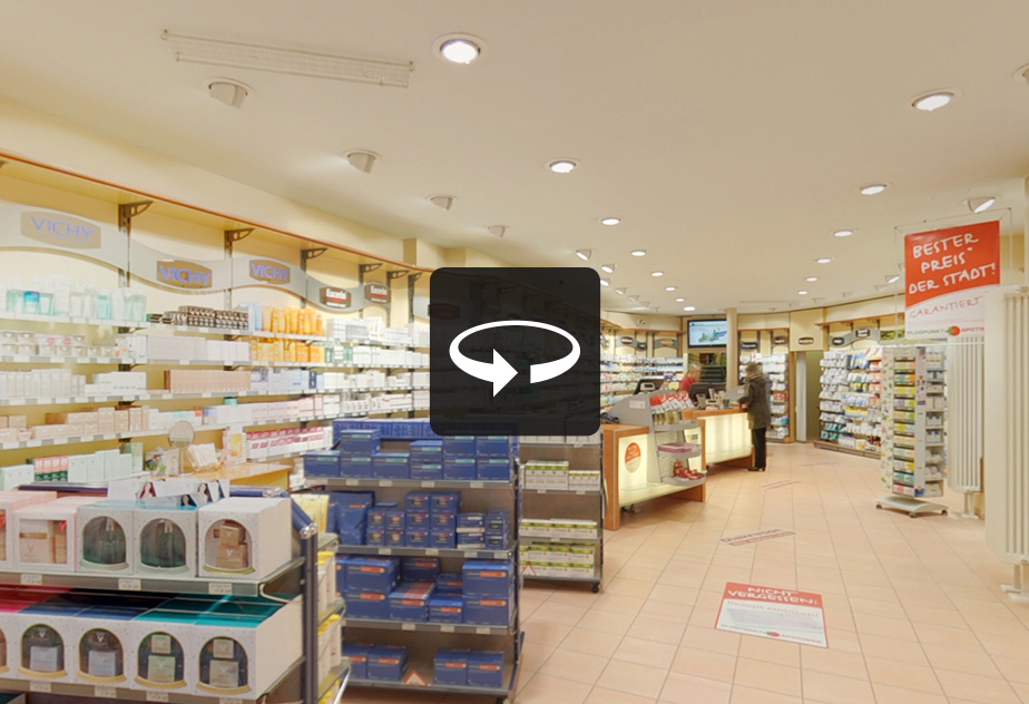 Pluspunkt Apotheke Hof - 360-Innenansicht