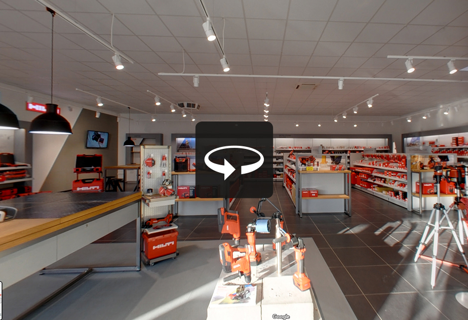 Hilti Store Darmstadt 360Innenansicht